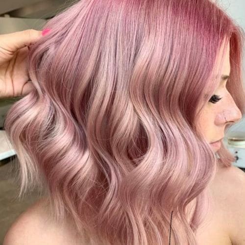 Rose pink waves
